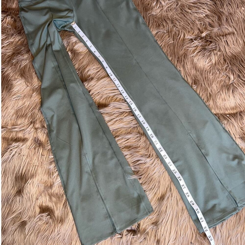 New Yogalicious Hi-Rise Lux Mia Split Flare Pant Agave Green size L - Picture 6 of 9